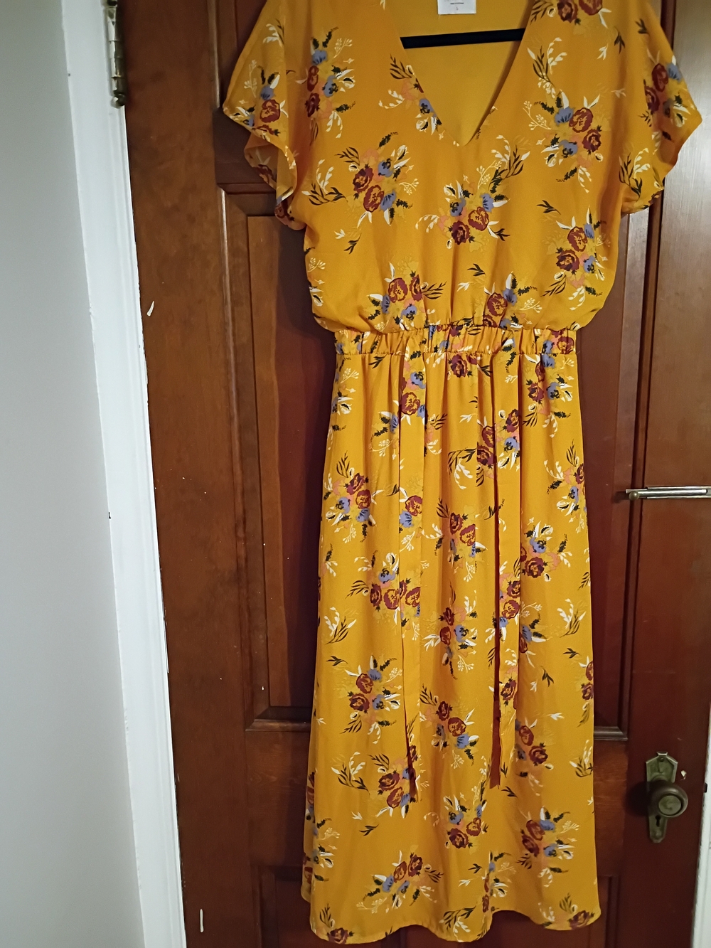Sienna Sky Mustard Yellow Dress Size Small